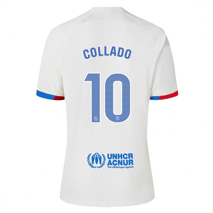 Hombre Fútbol Camiseta Alex Collado #10 Blanco 2ª Equipación 2023/24 México