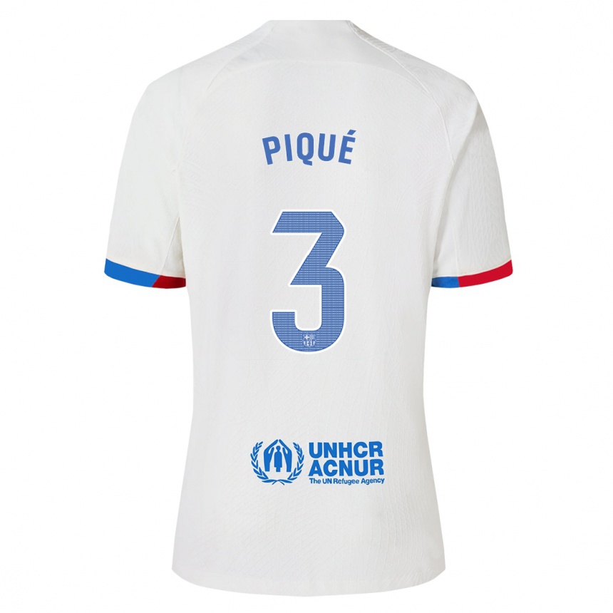 Hombre Fútbol Camiseta Gerard Piqué #3 Blanco 2ª Equipación 2023/24 México