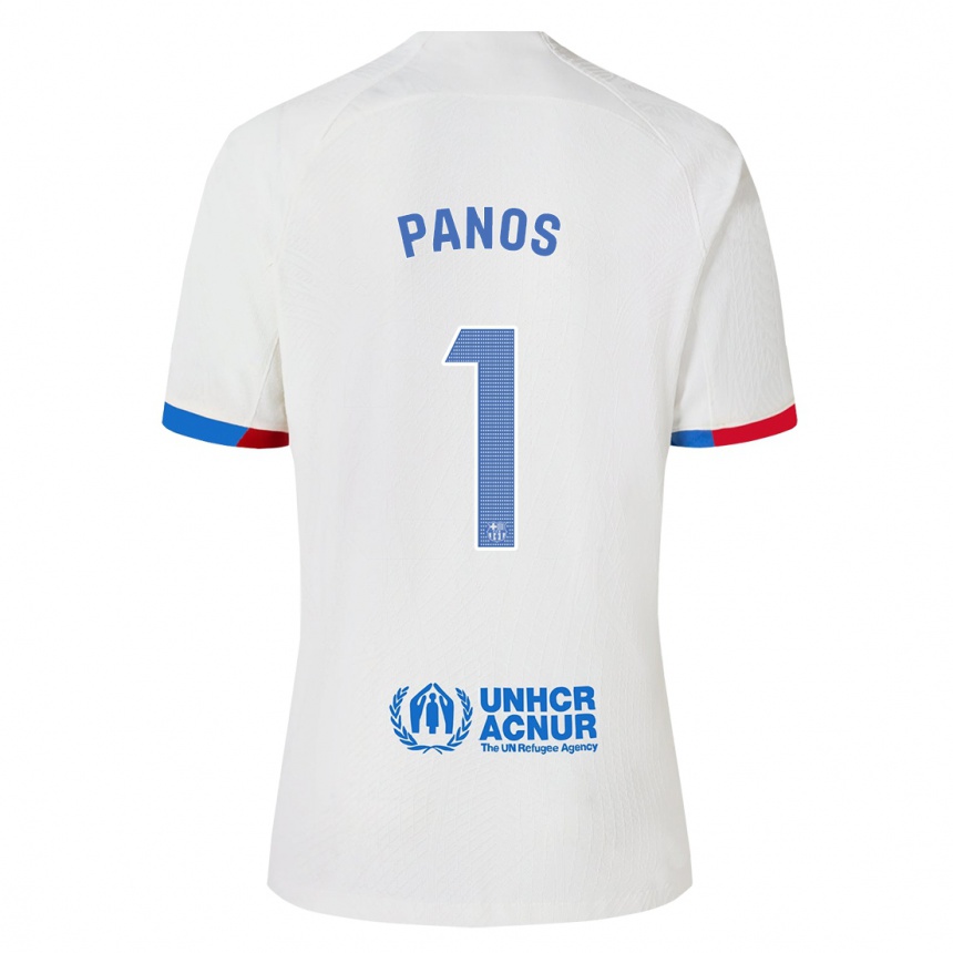 Hombre Fútbol Camiseta Sandra Panos #1 Blanco 2ª Equipación 2023/24 México