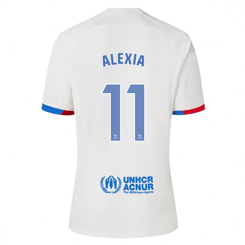 Hombre Fútbol Camiseta Alexia Putellas #11 Blanco 2ª Equipación 2023/24 México