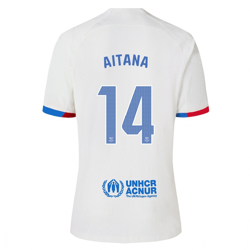 Hombre Fútbol Camiseta Aitana Bonmati #14 Blanco 2ª Equipación 2023/24 México