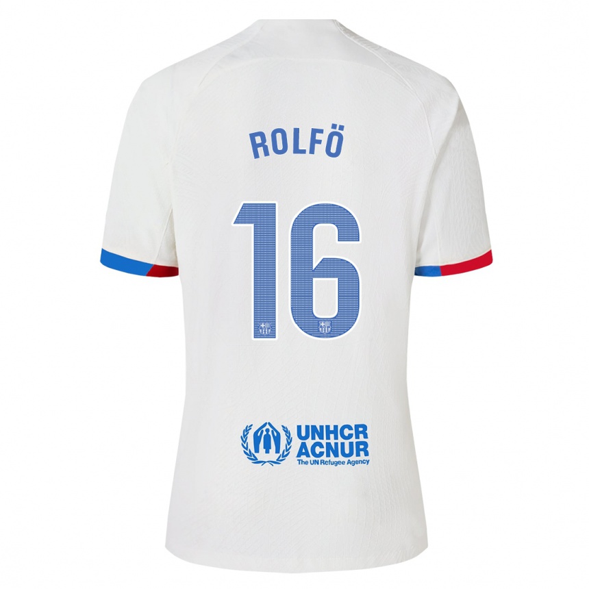 Hombre Fútbol Camiseta Fridolina Rolfo #16 Blanco 2ª Equipación 2023/24 México