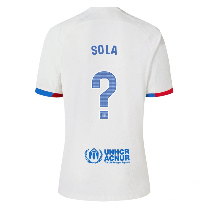 Hombre Fútbol Camiseta Arnau Sola #0 Blanco 2ª Equipación 2023/24 México