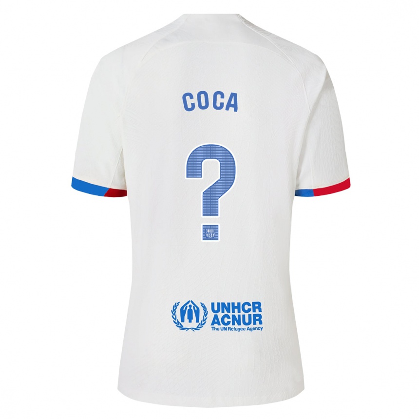 Hombre Fútbol Camiseta Jordi Coca #0 Blanco 2ª Equipación 2023/24 México