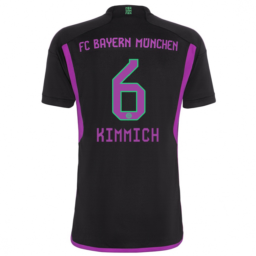 Hombre Fútbol Camiseta Joshua Kimmich #6 Negro 2ª Equipación 2023/24 México