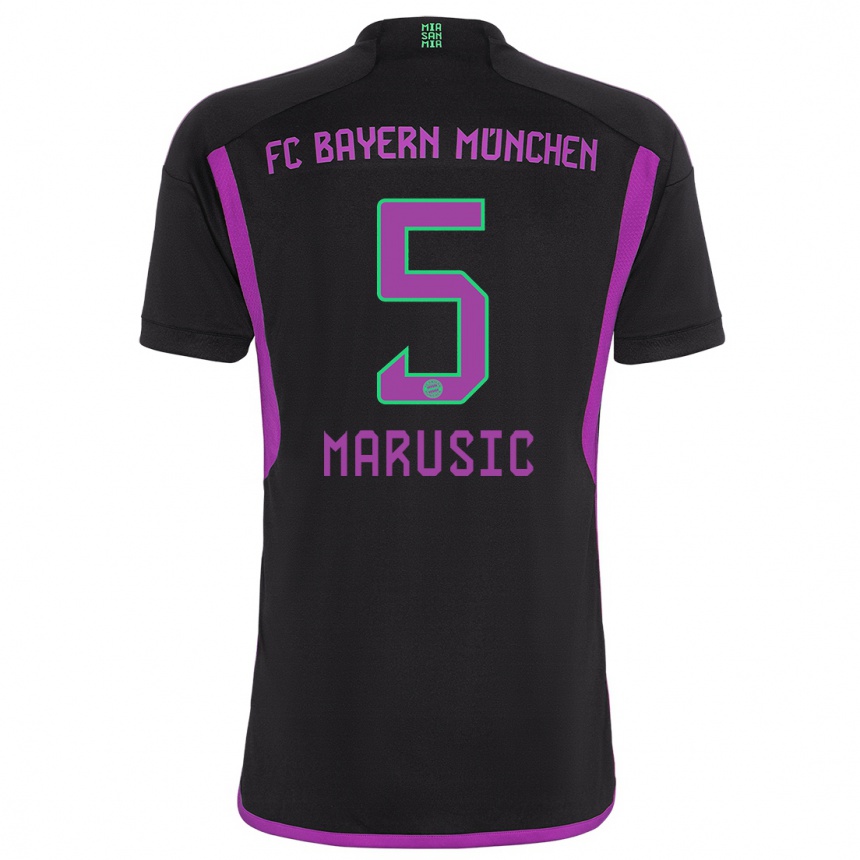 Hombre Fútbol Camiseta Gabriel Marusic #5 Negro 2ª Equipación 2023/24 México