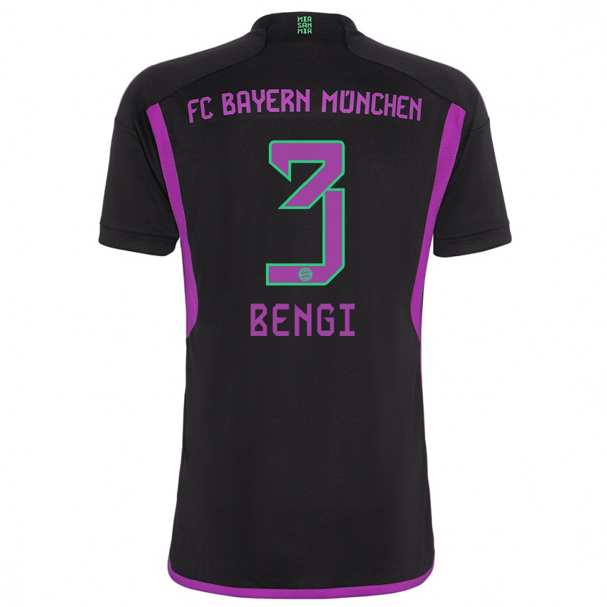 Hombre Fútbol Camiseta Kaan Bengi #3 Negro 2ª Equipación 2023/24 México