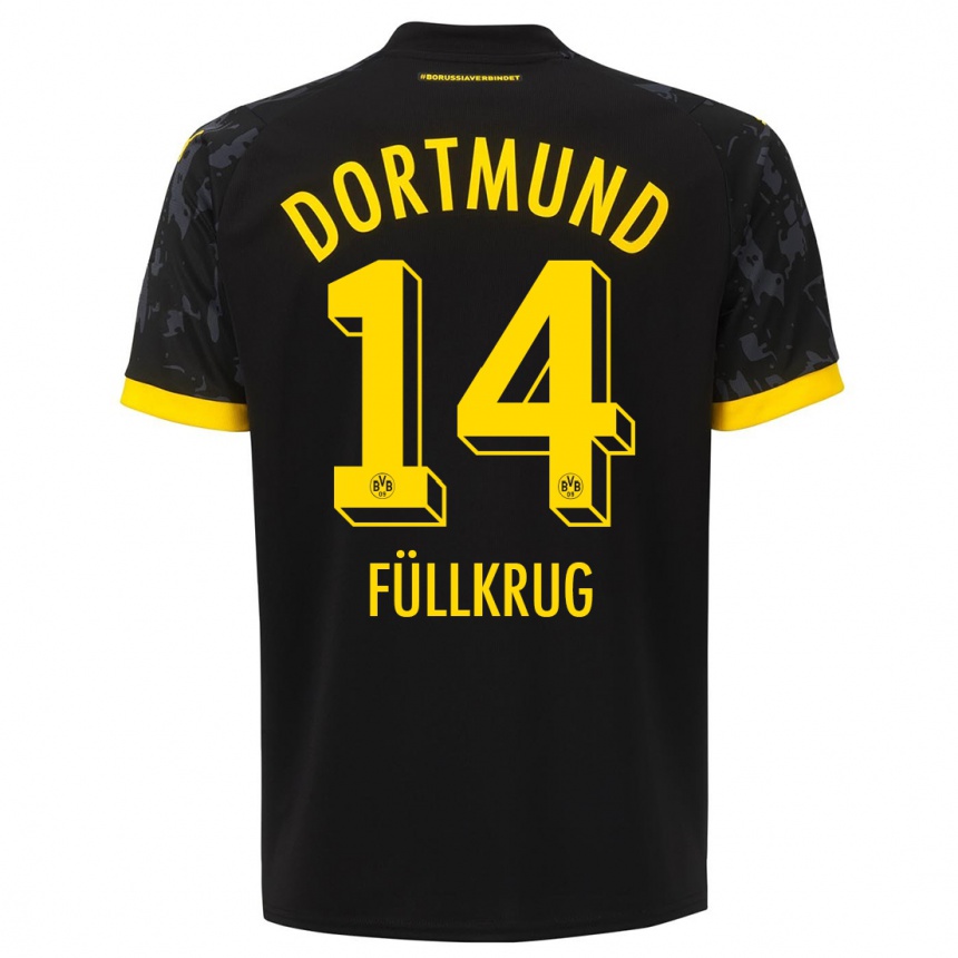 Hombre Fútbol Camiseta Niclas Füllkrug #14 Negro 2ª Equipación 2023/24 México