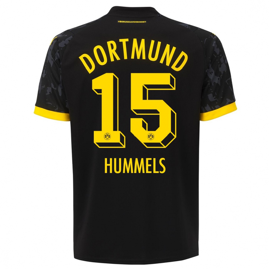 Hombre Fútbol Camiseta Mats Hummels #15 Negro 2ª Equipación 2023/24 México