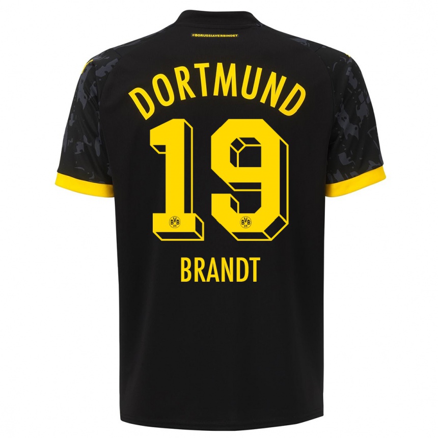 Hombre Fútbol Camiseta Julian Brandt #19 Negro 2ª Equipación 2023/24 México