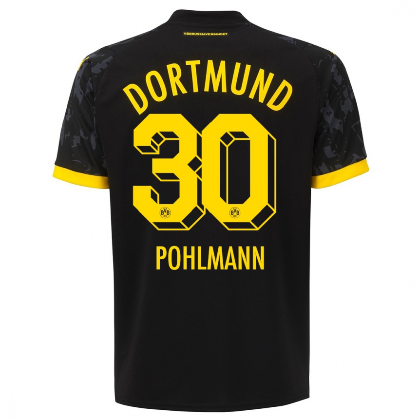 Hombre Fútbol Camiseta Ole Pohlmann #30 Negro 2ª Equipación 2023/24 México