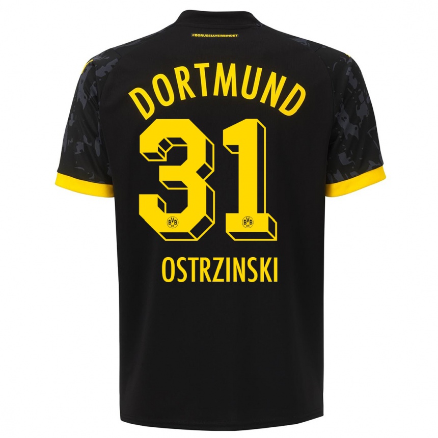 Hombre Fútbol Camiseta Silas Ostrzinski #31 Negro 2ª Equipación 2023/24 México