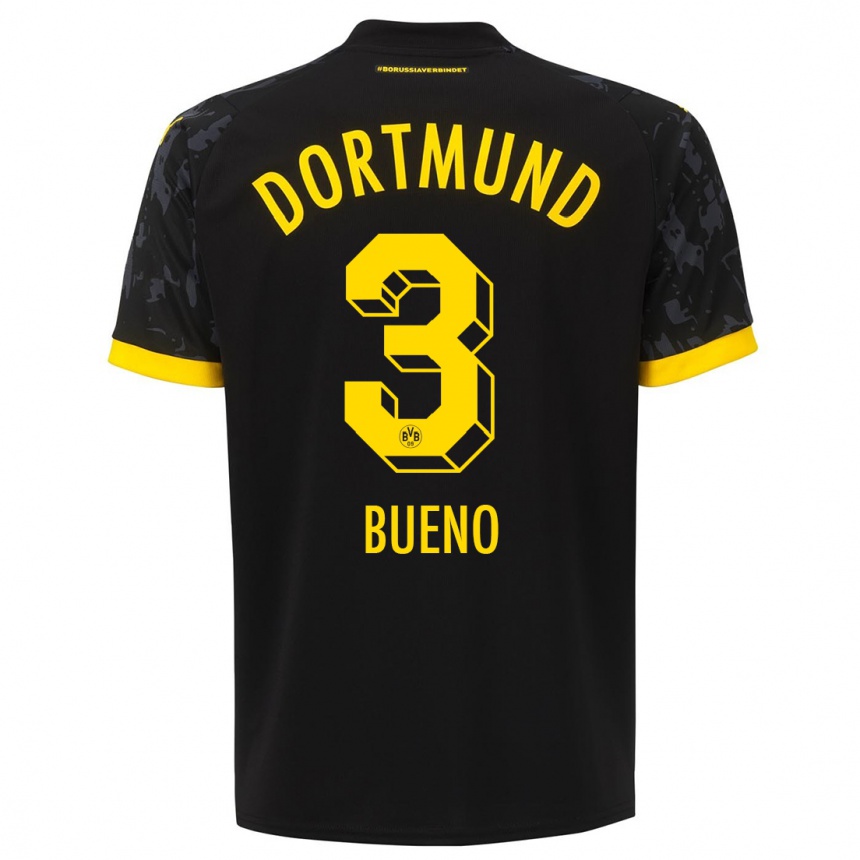 Hombre Fútbol Camiseta Guille Bueno #3 Negro 2ª Equipación 2023/24 México