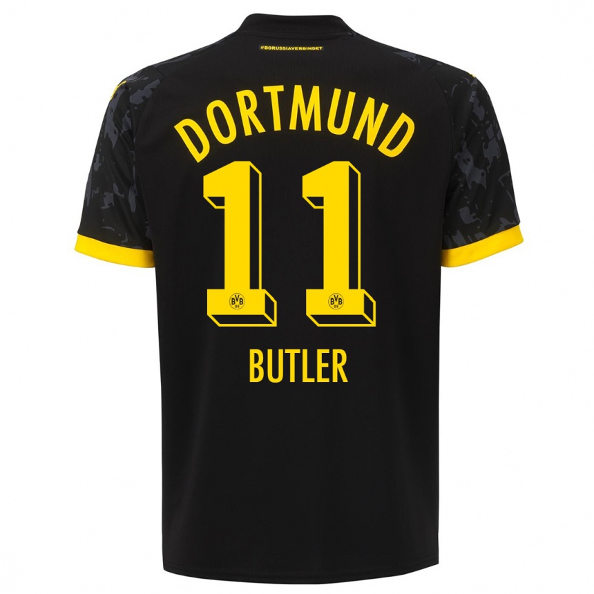 Hombre Fútbol Camiseta Justin Butler #11 Negro 2ª Equipación 2023/24 México