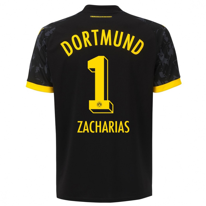 Hombre Fútbol Camiseta Marlon Zacharias #1 Negro 2ª Equipación 2023/24 México