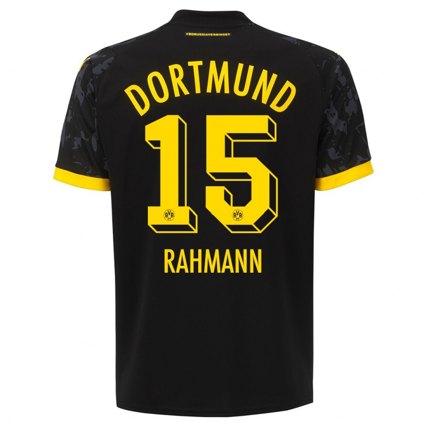 Hombre Fútbol Camiseta Luke Rahmann #15 Negro 2ª Equipación 2023/24 México