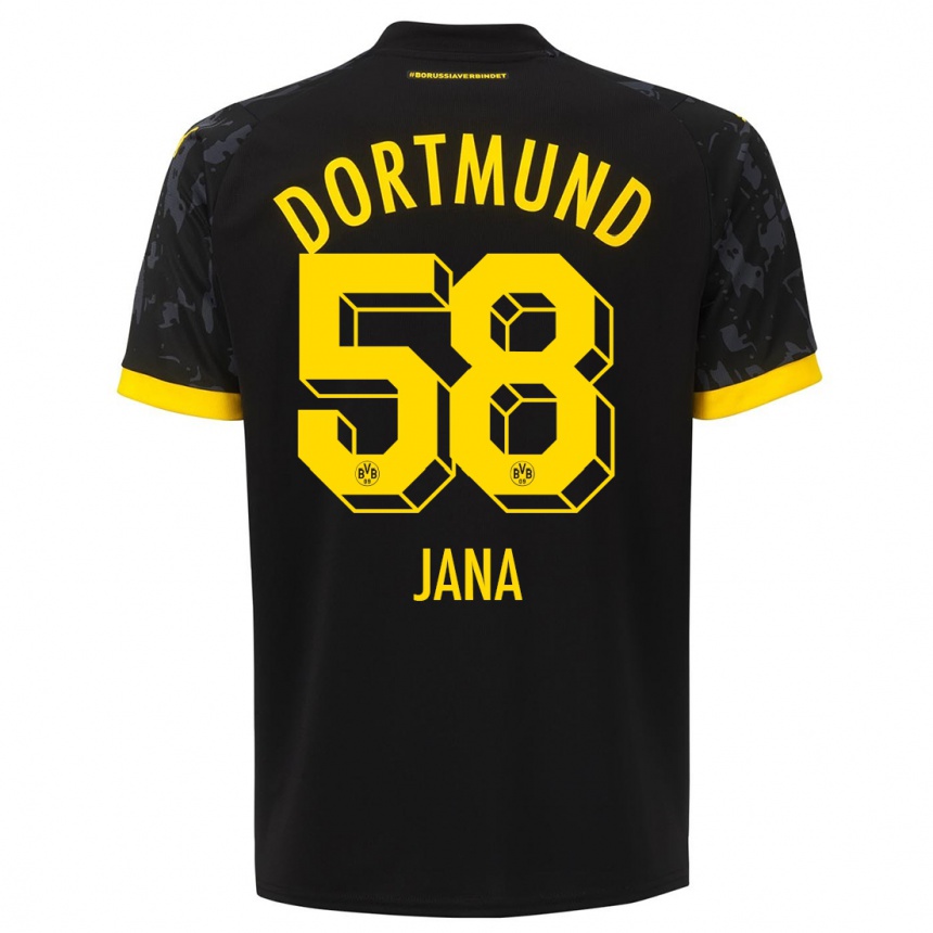 Hombre Fútbol Camiseta Nordberg Jana #58 Negro 2ª Equipación 2023/24 México