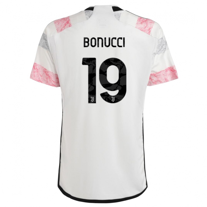 Hombre Fútbol Camiseta Leonardo Bonucci #19 Blanco Rosa 2ª Equipación 2023/24 México