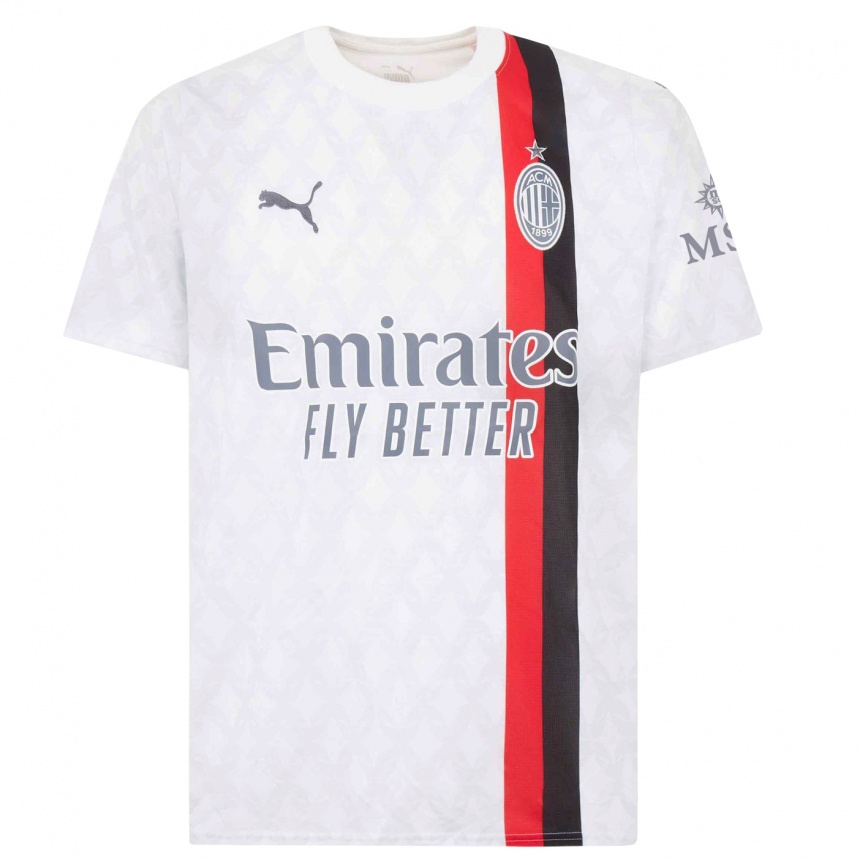 Hombre Fútbol Camiseta Matteo Gabbia #46 Blanco 2ª Equipación 2023/24 México