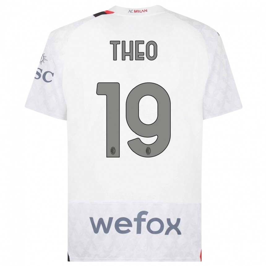 Hombre Fútbol Camiseta Theo Hernandez #19 Blanco 2ª Equipación 2023/24 México