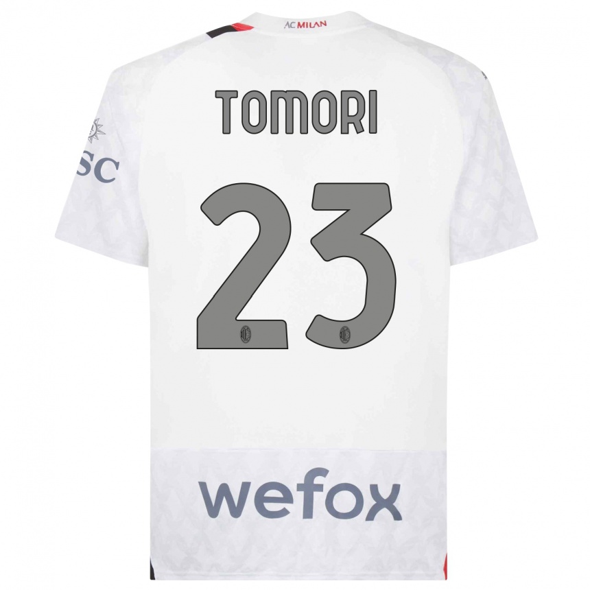 Hombre Fútbol Camiseta Fikayo Tomori #23 Blanco 2ª Equipación 2023/24 México