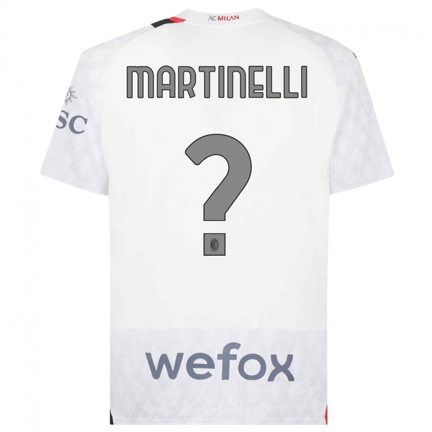 Hombre Fútbol Camiseta Riccardo Martinelli #0 Blanco 2ª Equipación 2023/24 México