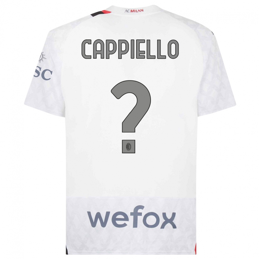 Hombre Fútbol Camiseta Flavio Cappiello #0 Blanco 2ª Equipación 2023/24 México