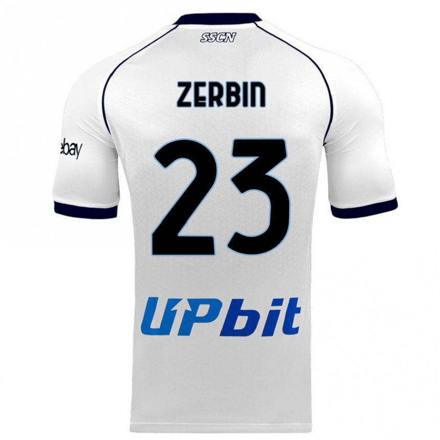 Hombre Fútbol Camiseta Alessio Zerbin #23 Blanco 2ª Equipación 2023/24 México