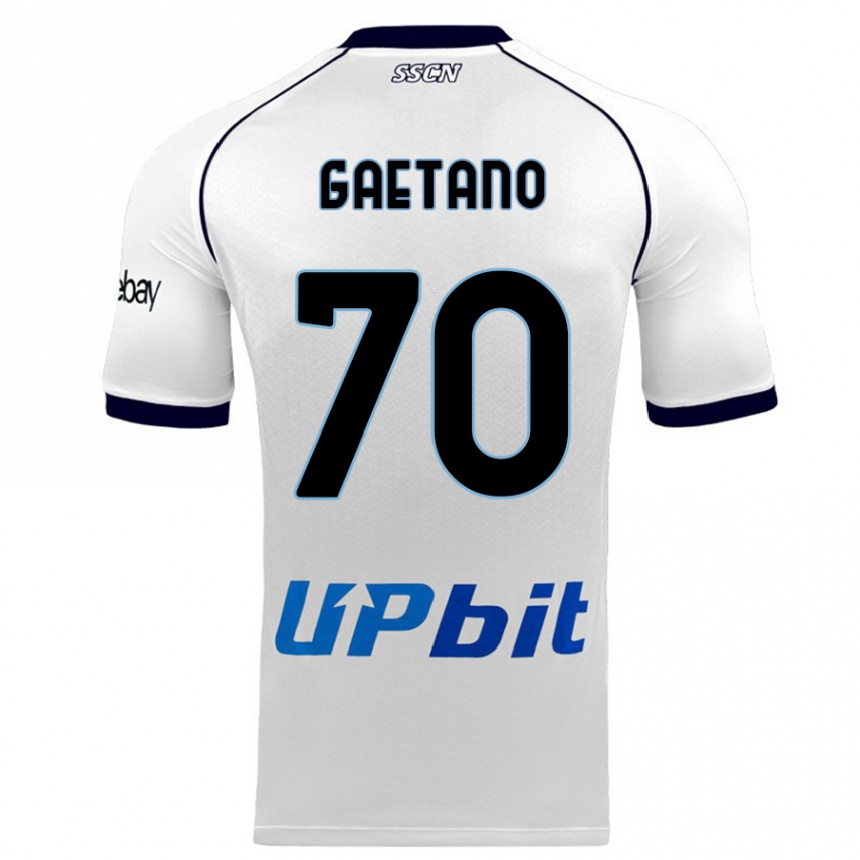 Hombre Fútbol Camiseta Gianluca Gaetano #70 Blanco 2ª Equipación 2023/24 México