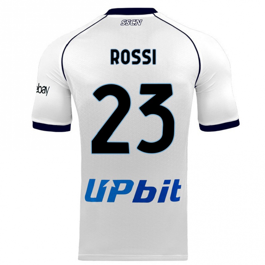 Hombre Fútbol Camiseta Leonardo Rossi #23 Blanco 2ª Equipación 2023/24 México