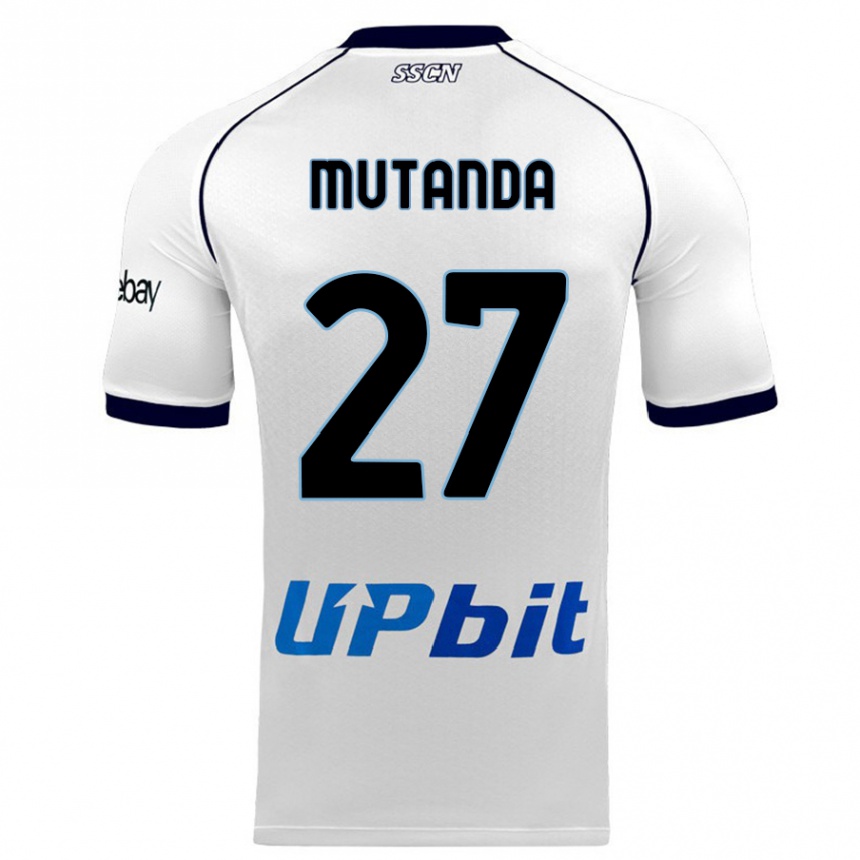 Hombre Fútbol Camiseta Noah Mutanda #27 Blanco 2ª Equipación 2023/24 México