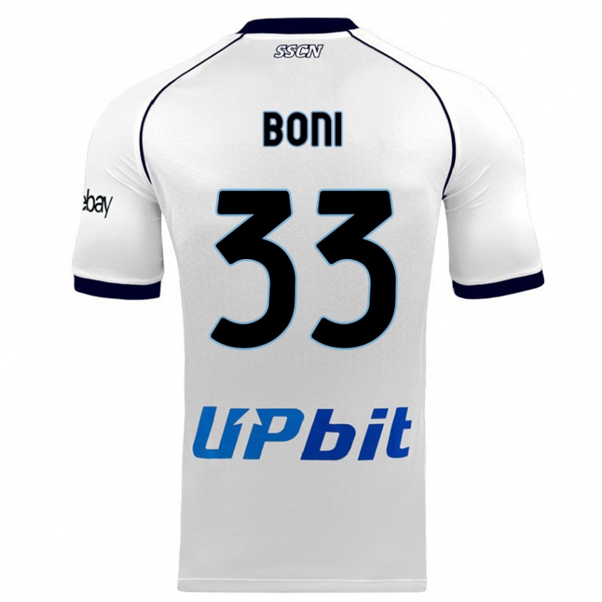 Hombre Fútbol Camiseta Landry Boni #33 Blanco 2ª Equipación 2023/24 México