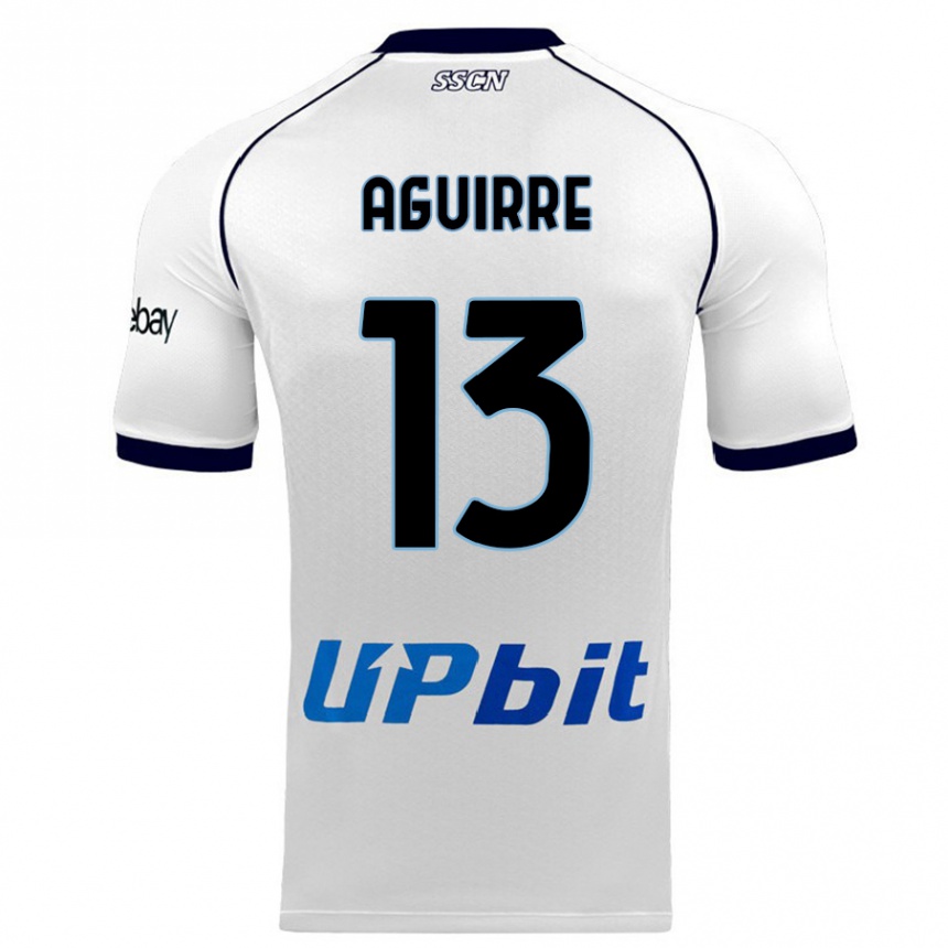 Hombre Fútbol Camiseta Yolanda Aguirre #13 Blanco 2ª Equipación 2023/24 México