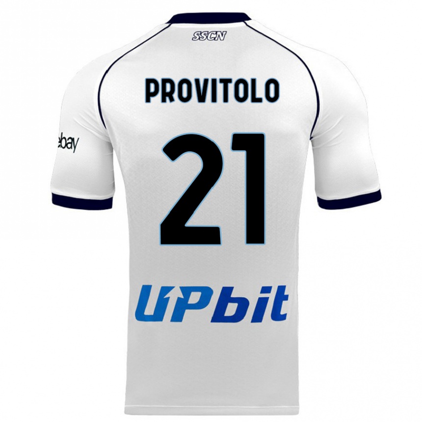 Hombre Fútbol Camiseta Vincenzo Provitolo #21 Blanco 2ª Equipación 2023/24 México