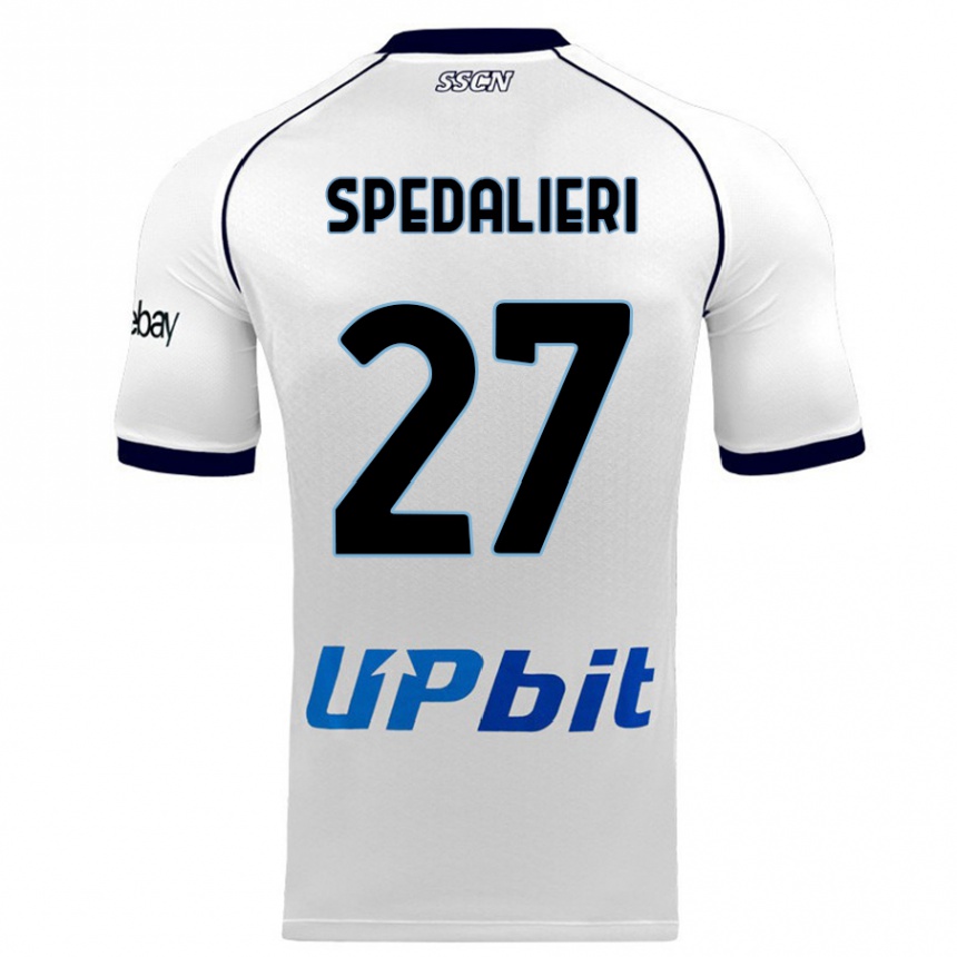 Hombre Fútbol Camiseta Johnatan Andrea Spedalieri #27 Blanco 2ª Equipación 2023/24 México