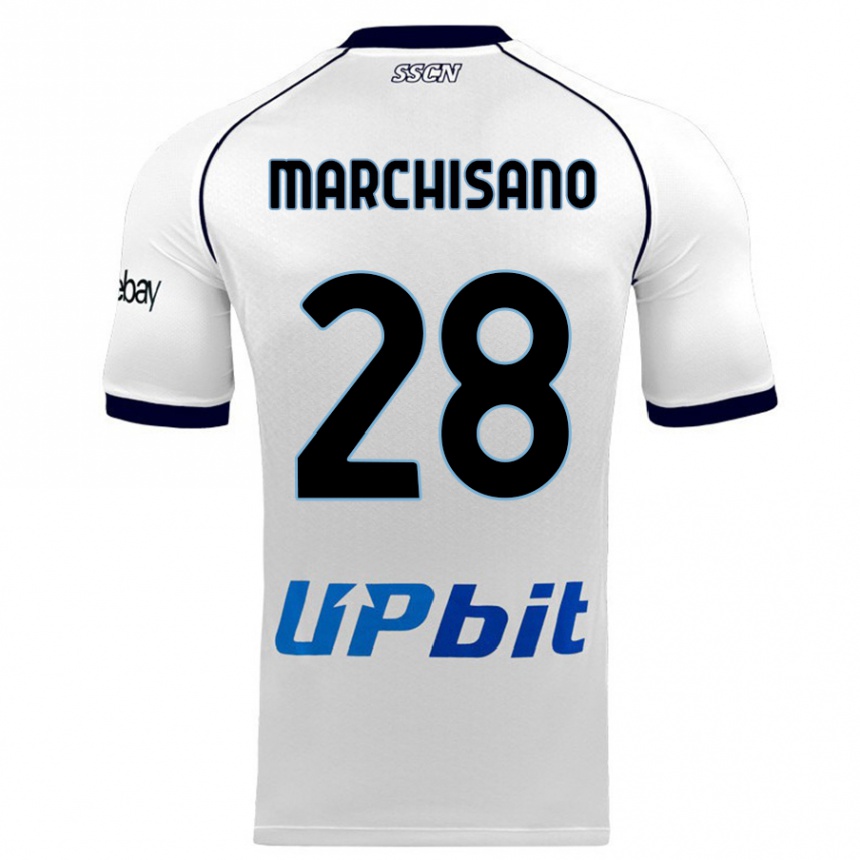 Hombre Fútbol Camiseta Matteo Marchisano #28 Blanco 2ª Equipación 2023/24 México