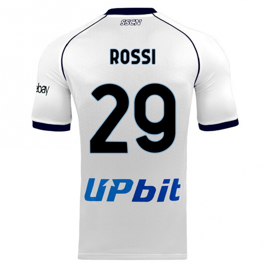 Hombre Fútbol Camiseta Francesco Rossi #29 Blanco 2ª Equipación 2023/24 México