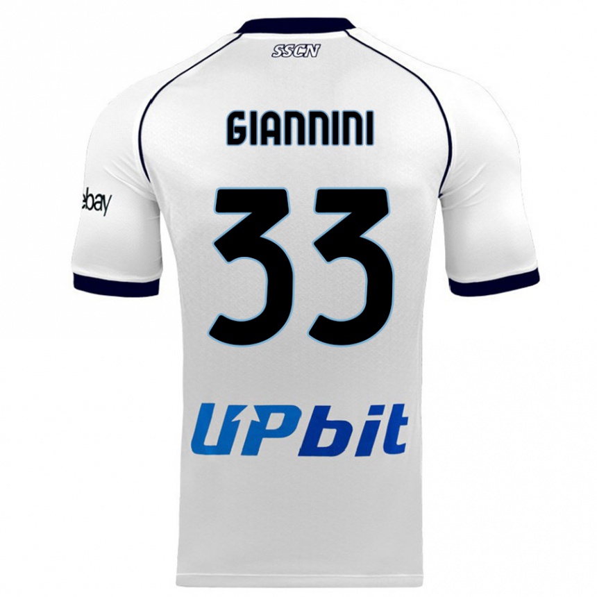 Hombre Fútbol Camiseta Enrico Giannini #33 Blanco 2ª Equipación 2023/24 México