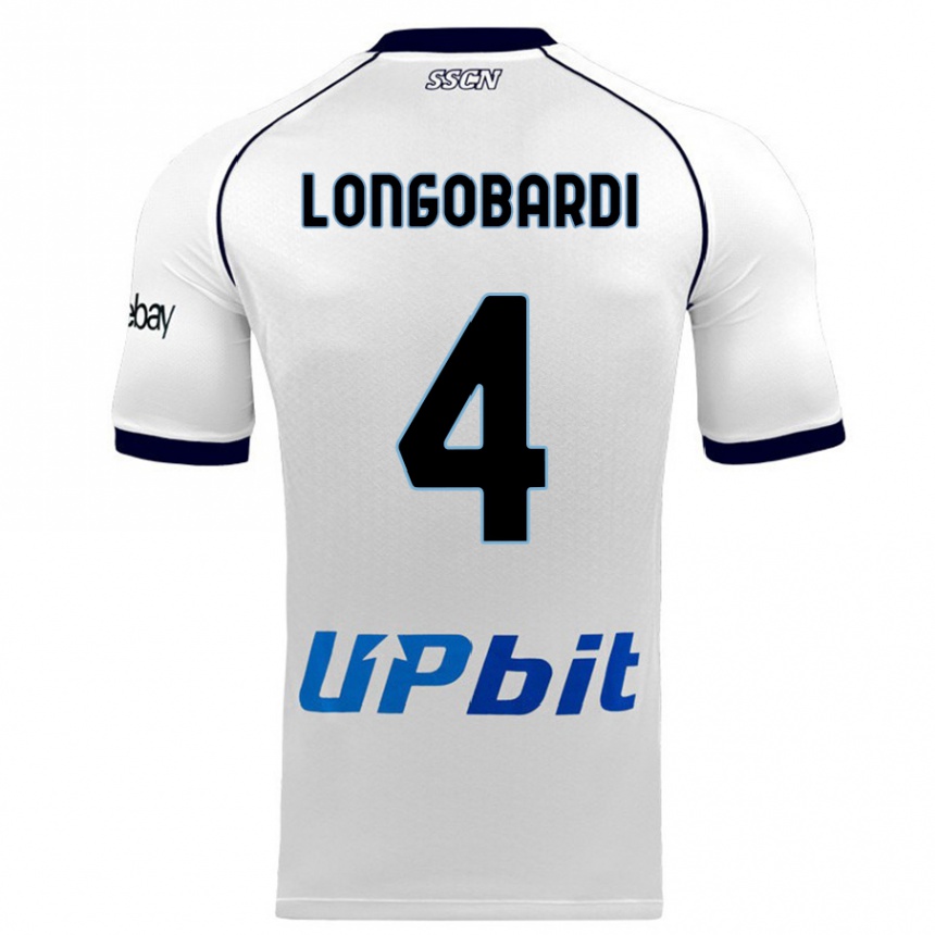 Hombre Fútbol Camiseta Salvatore Longobardi #4 Blanco 2ª Equipación 2023/24 México