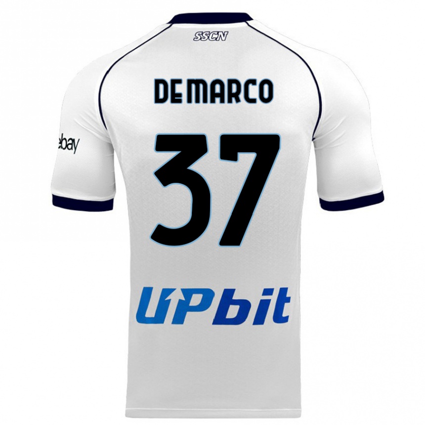 Hombre Fútbol Camiseta Francesco De Marco #37 Blanco 2ª Equipación 2023/24 México