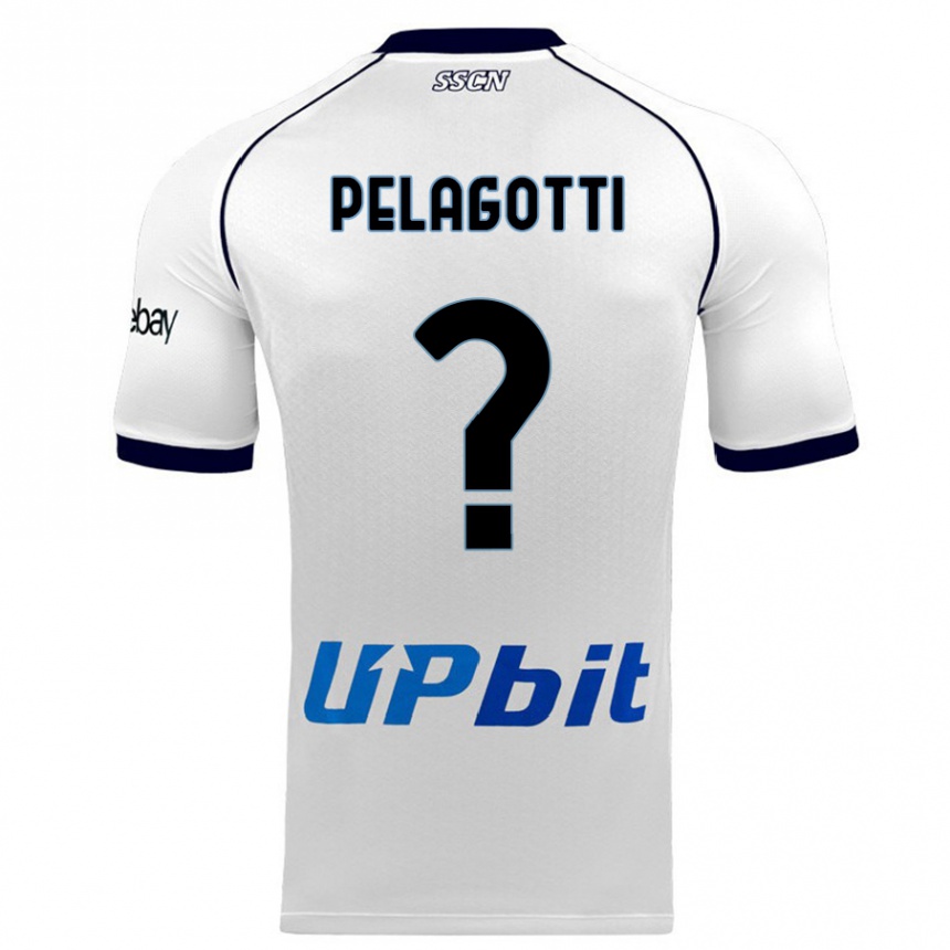 Hombre Fútbol Camiseta Ludovico Benjamin Pelagotti #0 Blanco 2ª Equipación 2023/24 México