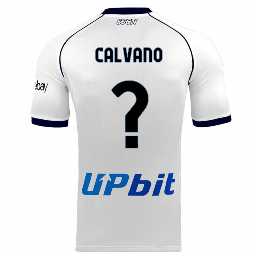 Hombre Fútbol Camiseta Giovanni Calvano #0 Blanco 2ª Equipación 2023/24 México