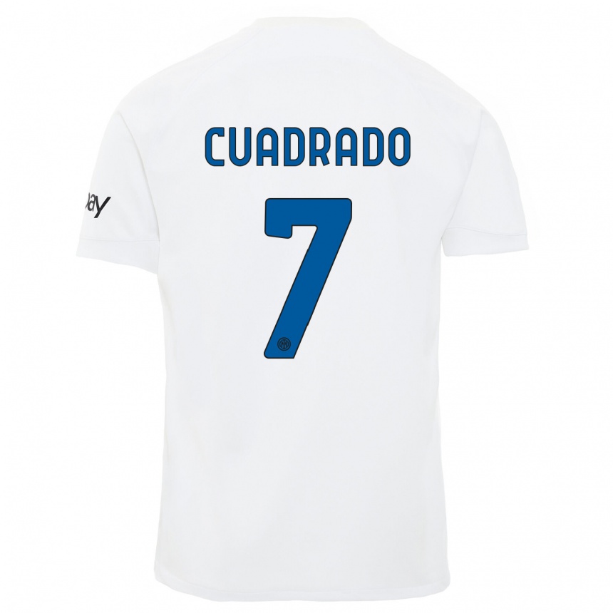 Hombre Fútbol Camiseta Juan Cuadrado #7 Blanco 2ª Equipación 2023/24 México