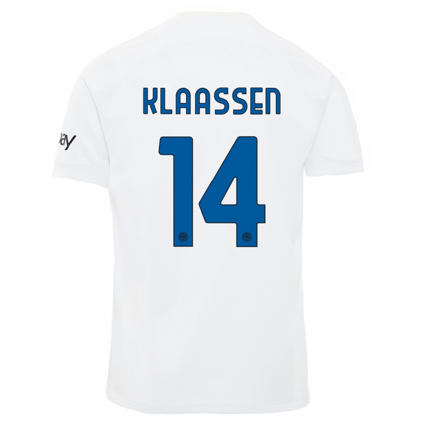 Hombre Fútbol Camiseta Davy Klaassen #14 Blanco 2ª Equipación 2023/24 México