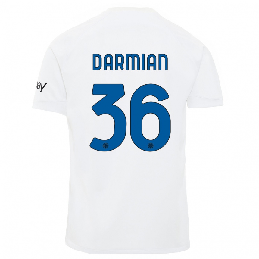 Hombre Fútbol Camiseta Matteo Darmian #36 Blanco 2ª Equipación 2023/24 México