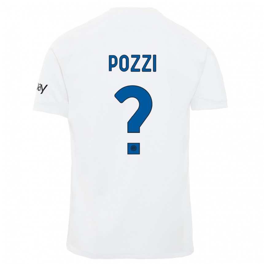 Hombre Fútbol Camiseta Andrea Pozzi #0 Blanco 2ª Equipación 2023/24 México