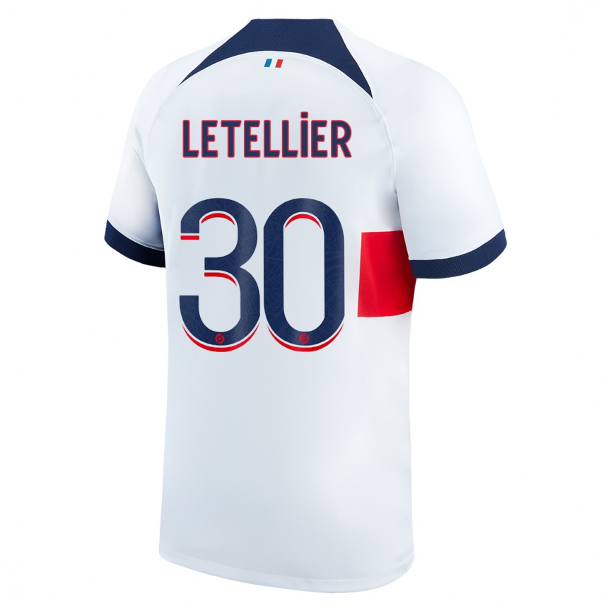Hombre Fútbol Camiseta Alexandre Letellier #30 Blanco 2ª Equipación 2023/24 México