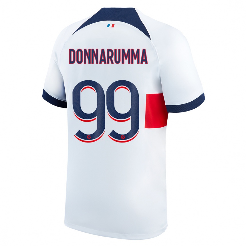 Hombre Fútbol Camiseta Gianluigi Donnarumma #99 Blanco 2ª Equipación 2023/24 México