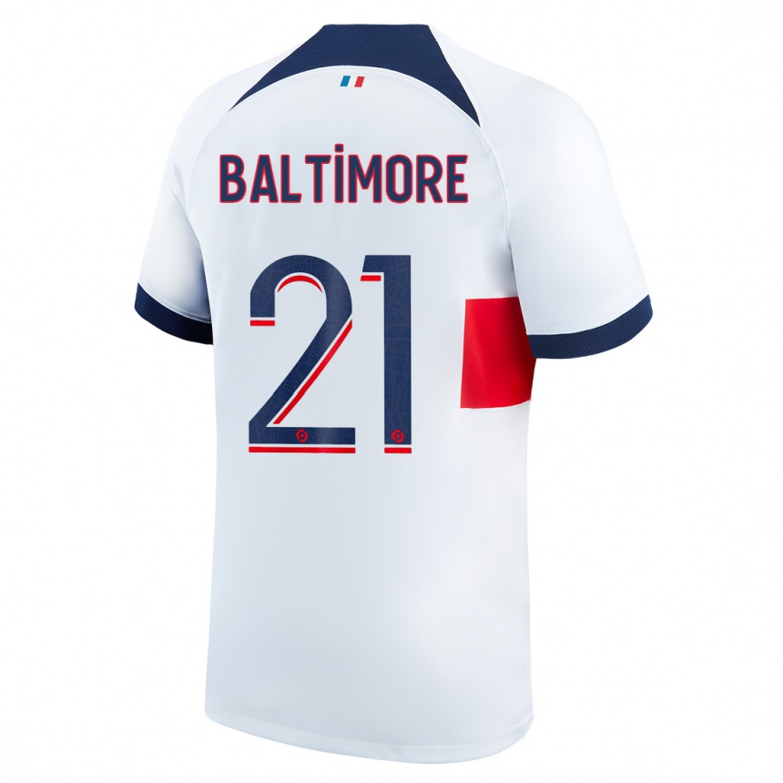 Hombre Fútbol Camiseta Sandy Baltimore #21 Blanco 2ª Equipación 2023/24 México