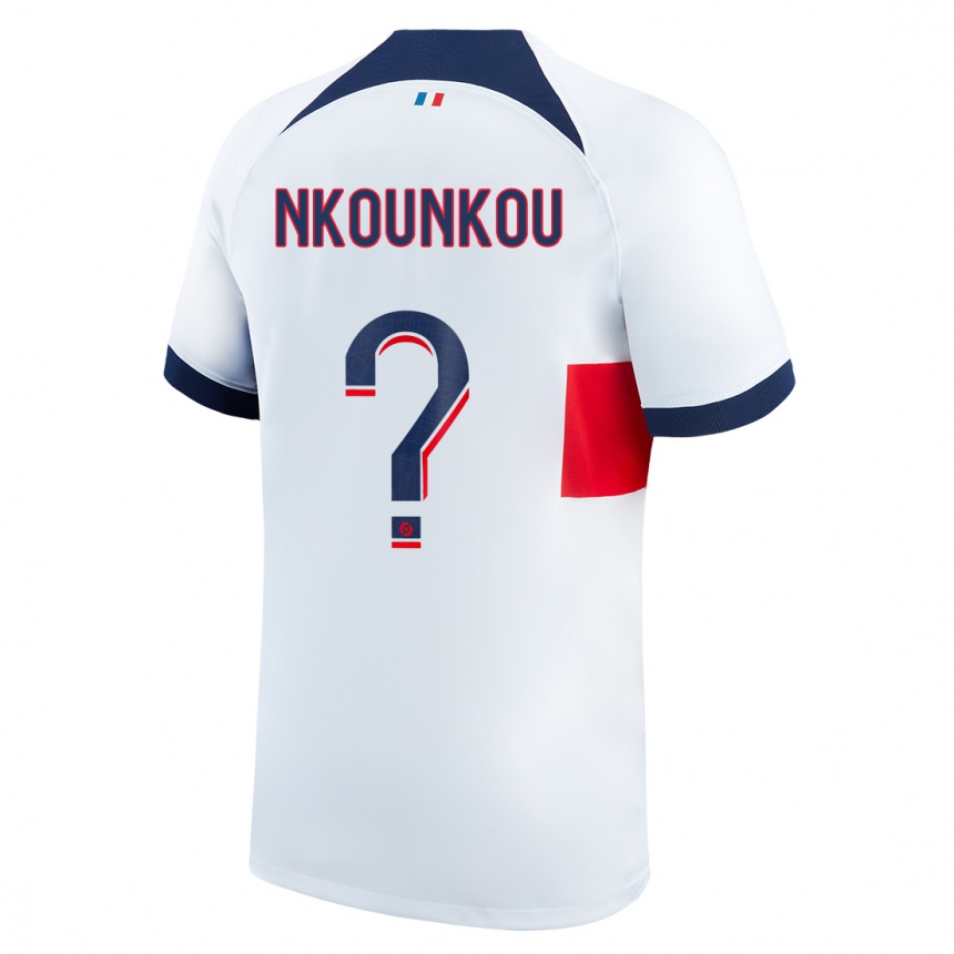 Hombre Fútbol Camiseta Desthy Nkounkou #0 Blanco 2ª Equipación 2023/24 México